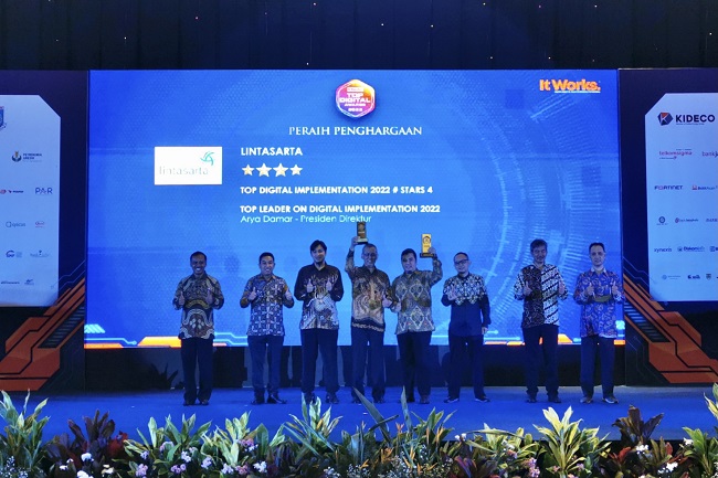 Konsisten di Inovasi Digital, Lintasarta Raih Dua Penghargaan TOP Digital Awards 2022  