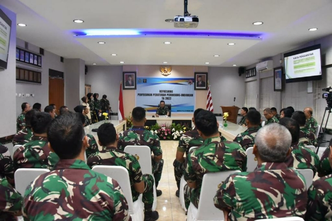 TNI AL dan Kemenkumham RI Bekali Prajurit Kemampuan Penyusunan Peraturan Perundang-Undangan