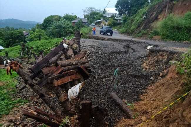 Hujan Lebat, Satu Kabupaten di Sulut DIterpa  Banjir dan  Tanah Longsor