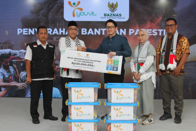 BAZNAS RI Terima Donasi Kemanusian Palestina dari PT YOU Indonesia