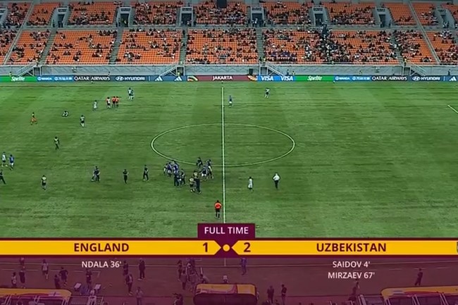 Uzbekistan Berhasil Tekuk Inggris di Piala Dunia U-17 2023, Skors: 2-1