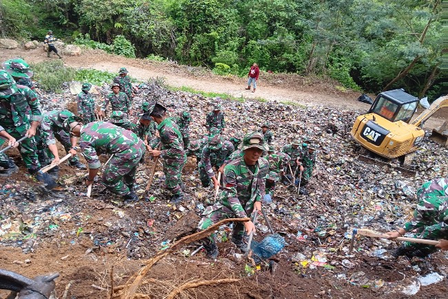 Perintah Jenderal Maruli, 50 Ton Sampah Diangkut dari Kawasan Wisata Gunung Lawu