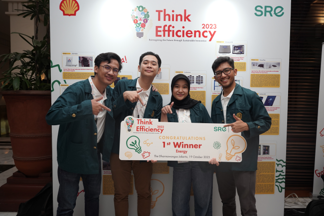 Shell Anugerahi Inovasi Mahasiswa di Kompetisi Inovasi Think Efficiency 2023