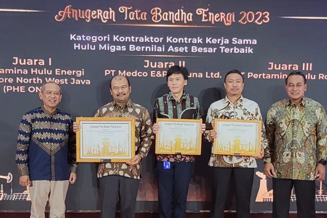 PHE ONWJ Juara 1 Anugerah Tata Bandha Energi 2023 Kementerian ESDM