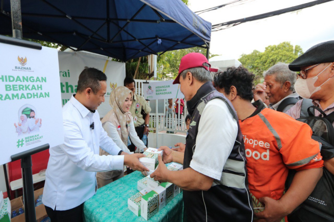 Penuhi Kebutuhan Gizi Masyarakat, BAZNAS Distribusikan 20.000 Hidangan Berkah Ramadhan