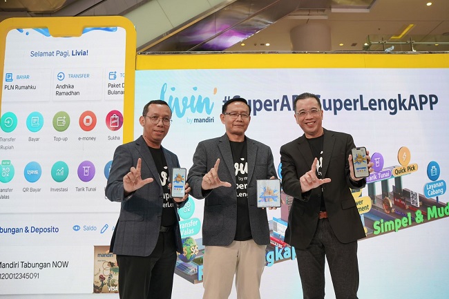 Incar Gelar SuperApp Nomor 1 di Bidang Finansial dan Lifestyle, Bank Mandiri Galakkan Program #SuperAPPSuperLengkAPP di Livin’ Fest
