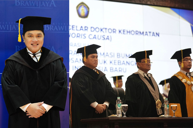 Jumat Berkah, Universitas Brawijaya Beri Erick Thohir Doktor Kehormatan