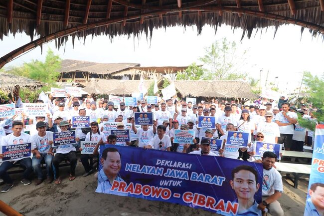 Pemimpin Peduli, Prabowo-Gibran Tuai Dukungan Ratusan Nelayan Jawa Barat