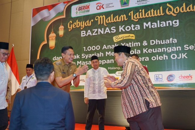 Pj Wali Kota Malang Apresiasi BAZNAS Santuni 1.000 Anak Yatim Piatu dan Dhuafa