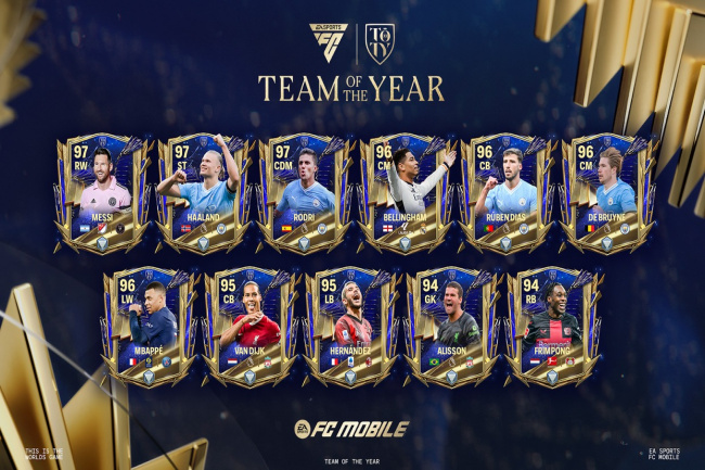 EA Sports FC Mobile Rilis Team of The Year, Hadirkan Pemain Terbaik dalam Ultimate Team