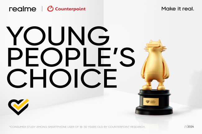 Jadi Pilihan Anak Muda, realme Dinobatkan Sebagai “Young People's Choice” 