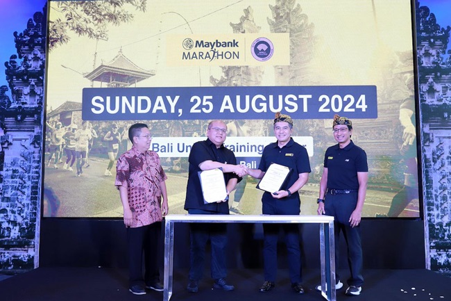 Maybank Indonesia Umumkan Penyelenggaraan Elite Label Road Race Maybank Marathon 2024 di Bali