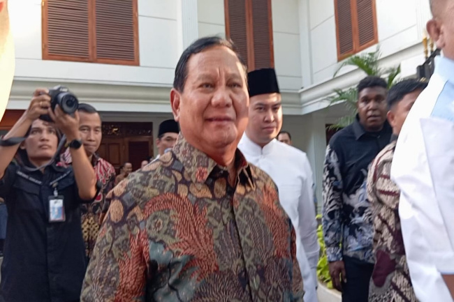 Prabowo Enggan Berkomentar Terkait Agenda Lebaran dengan Tokoh Politik di Kertanegara