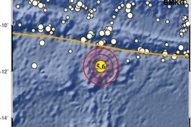 BMKG Sampaikan Pemicu Gempa Tektonik M5,6 di Samudra Hindia Selatan Bali 