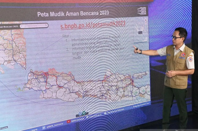 Peta Mudik Siaga Bencana BNPB Pandu Pemudik Hindari Potensi Bencana