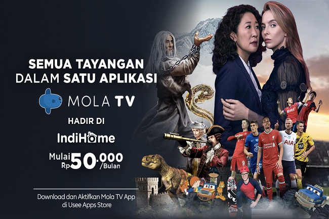 Mola TV App Hadir di IndiHome dengan Berbagai Tayangan Liga 