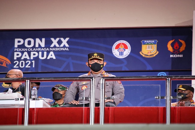 Kapolri Tinjau Kesiapan Pengamanan Pembukaan PON XX Papua