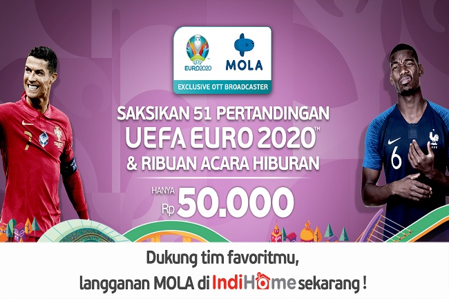 Serunya UEFA EURO 2020™? di MOLA, Kini Tersedia di IndiHome TV!
