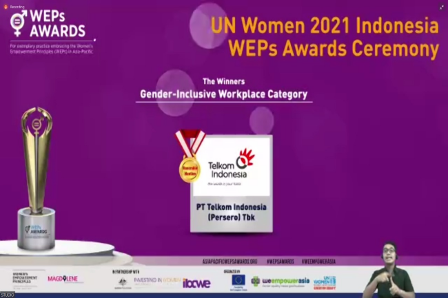 Promosikan Kesetaraan Gender di Tempat Kerja, Telkom Raih Penghargaan UN Women
