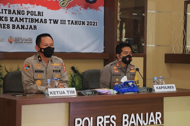 Tim Puslitbang Polri Lakukan Penelitian dan Survei di Polres Banjar