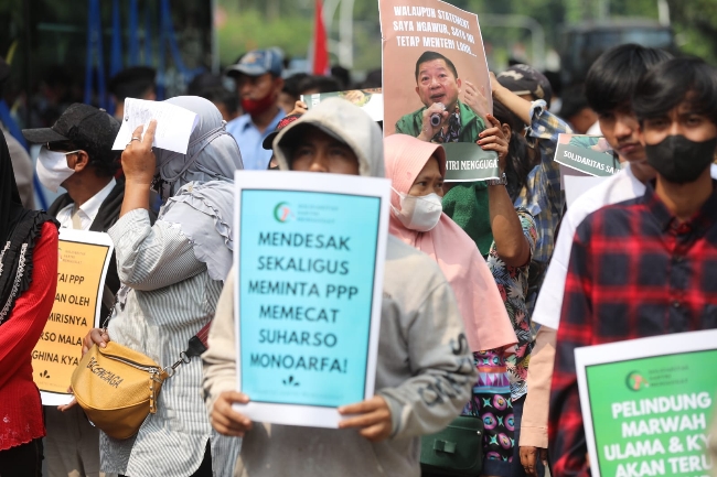Lagi dan lagi! Ratusan Santri Turun ke Jalan, Tuntut Suharso Mundur dari Ketum PPP
