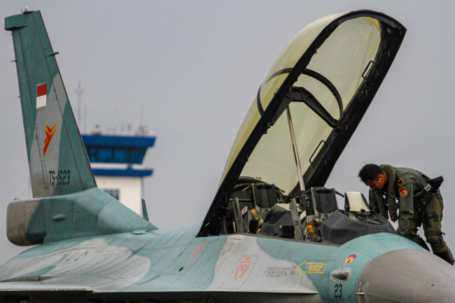 Antisipasi Ancaman Udana, F16 dari Skadron Udara 16 Berlatih Tempur