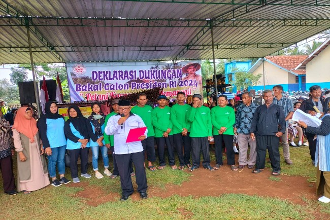 Petani 4J Karanganyar Mendeklarasikan Dukungan Kepada Anies untuk Calon Presiden