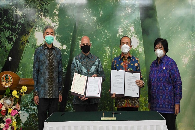 Indonesia-AS Teken MoU Dukung Forestry and Other Land Use Net Sink 2030