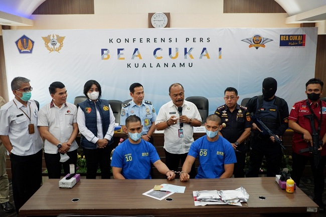 Bea Cukai Gagalkan Penyelundupan Narkotika dan Obat-Obatan Ilegal Masuk Sumatera Utara