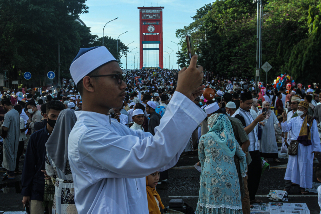 Pelaksanaan Shalat Idul Fitri di Palembang