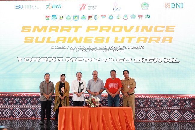 BNI dan BSG Kolaborasi Sinergitas Perluas Ekosistem Smart Province di Sulawesi Utara 