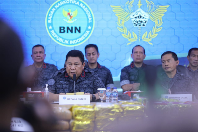 BNN RI Bersinergi Dengan Dirjen Bea dan Cukai Gagalkan Penyelundupan Ratusan Kilogram Narkotika