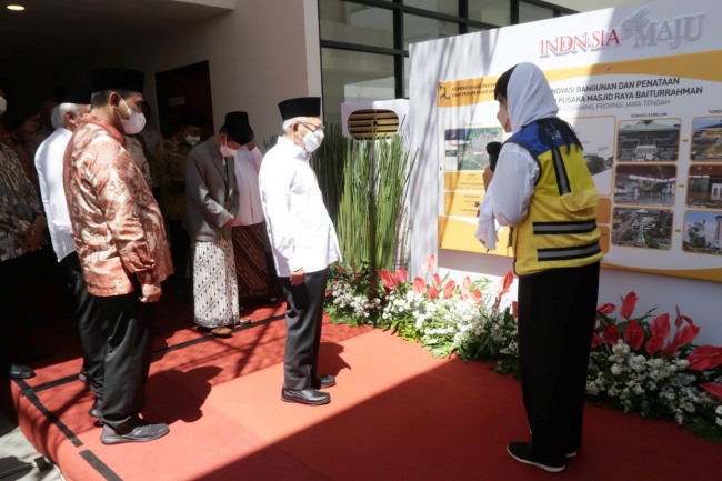 Wapres Resmikan Renovasi Masjid Baiturrahman Semarang