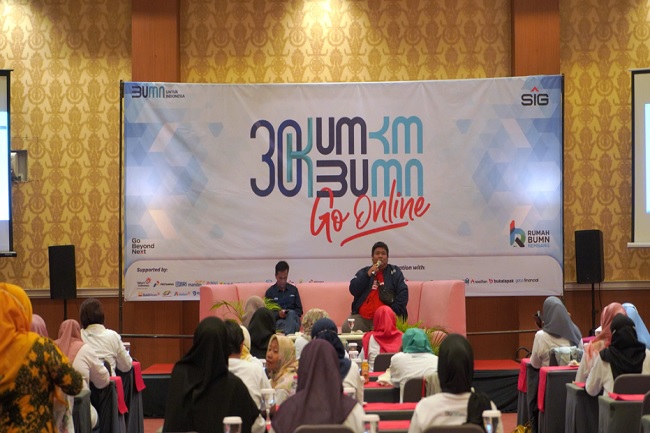 Dukung Program 30.000 UMKM Go Digital, Rumah BUMN Rembang Semen Gresik Adakan Pelatihan Digital Marketing