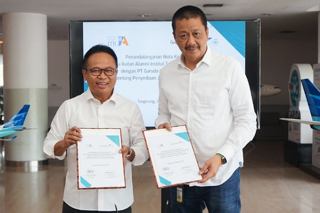 Gandeng Ikatan Alumni ITB, Garuda Indonesia Perlebar Sayap di Layanan Komersial  