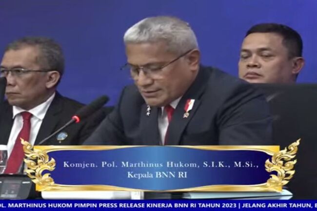 BNN Merilis Penyalahgunaan Narkotika Tahun 2023 Menurun