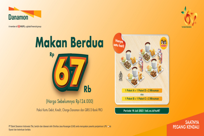 Hut Ke Danamon Gandeng Hokben Hadirkan Promo Paket Makan Berdua Cuma Rp Gaya Hidup