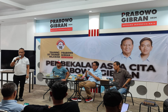 Persaudaraan 98 Beri Pembekalan Soal Food Estate pada Relawan Prabowo-Gibran DKI