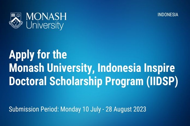 Monash University Luncurkan Beasiswa Indonesia Inspire Doctoral Scholarship Program