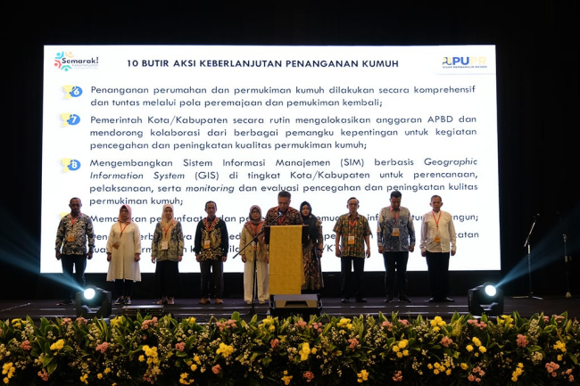 Sepuluh Perwakilan Pemda Serukan Deklarasi Keberlanjutan Penanganan Kumuh