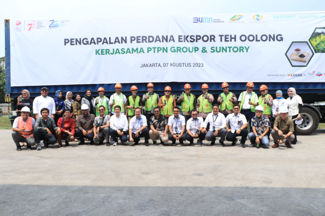 PTPN Group dan Suntory Garuda Ekspor Perdana Teh Oolong Indonesia ke Vietnam