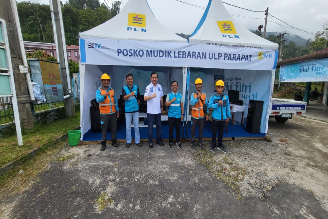 Posko Mudik PLN Layani Para Pemudik di Pelabuhan Tanjung Balai Karimun