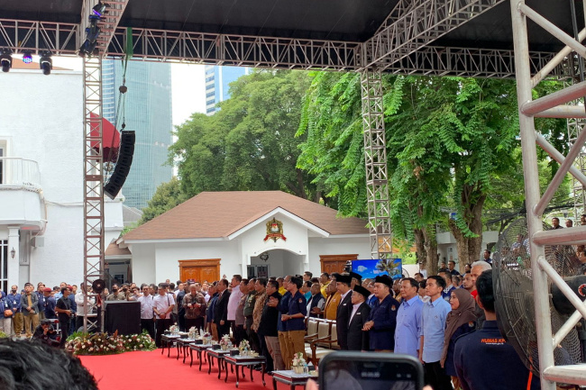 Tiga Pasang Capres-Cawapres dan 18 Parpol Deklarasi Kampanye Damai Pemilu 2024