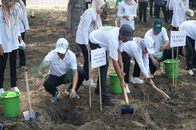 Berperan Aktif dalam Konservasi Pantai dan Air, PLN Salurkan Bantuan 31.000 Pohon untuk Kabupaten Batang