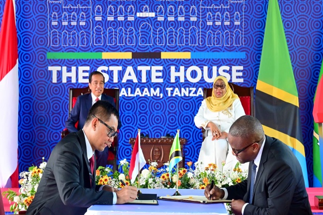 Disaksikan Presiden Jokowi, PLN Teken Kerjasama dengan TANESCO, Kembangkan Ekosistem Ketenagalistrikan di Tanzania
