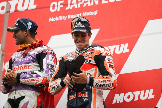 Akhirnya! Marc Marquez Rasakan Podium, Juara Tiga di MotoGP Jepang