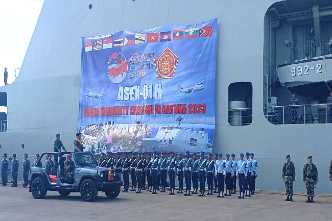 Panglima TNI Buka Latihan Militer Asean Solidarity Exercise In Natuna di Batam