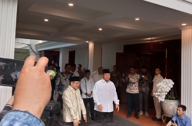 Bahas Nasib Koalisi, Prabowo Didatangi Cak Imin