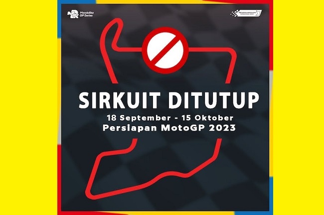Sirkuit Mandalika Tutup Jelang Indonesia GP