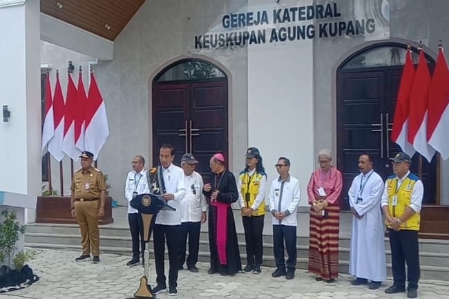 Resmikan Gereja Katedral Kupang, Presiden Jokowi Sampaikan Pesan Perdamaian